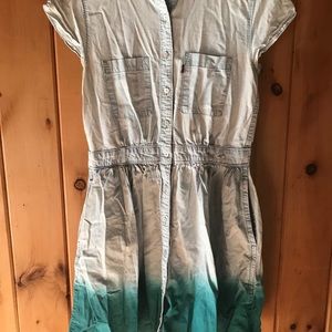 Ombré Levi button down dress